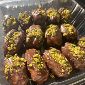 Pistachio Berry Jam Stuffed Dates (Half Dozen)