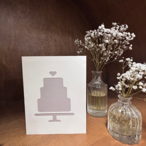 Islamic Wedding Cake Card