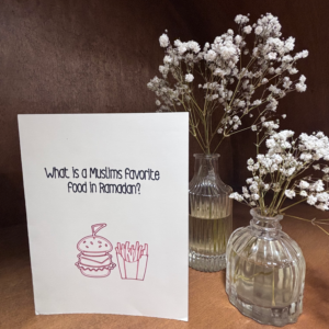 Ramadan Fast Food Greeting Card