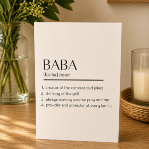 Baba Definition Greeting Card