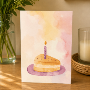 Islamic Birthday Cake Greeting Card