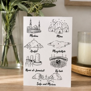 Hajj Landmarks Greeting Card